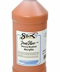 Flash Sale ✨ Sax True Flow Heavy Body Acrylic Paint, Quart, Chrome Orange ⌛
