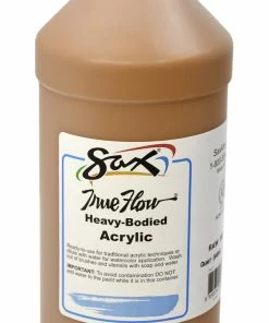 Cheap ✨ Sax True Flow Heavy Body Acrylic Paint, Quart, Raw Sienna 🤩