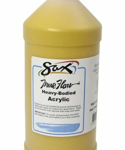 Cheapest 🛒 Sax True Flow Heavy Body Acrylic Paint, Quart, Yellow Ochre 👍