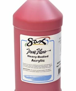 Cheap 🔔 Sax True Flow Heavy Body Acrylic Paint, Quart, Phthalo Red 👍