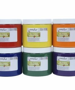 Outlet 🎁 Handy Art Washable Finger Paint, Pint, Set Of 6 💯