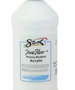Flash Sale 🔥 Sax True Flow Heavy Body Acrylic Paint, Quart, Blockout White 💯