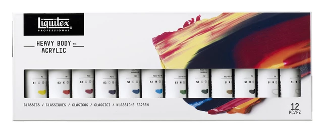 Hot Sale ๐ Liquitex Professional Heavy Body Acrylic Paint Set, Assorted Classic Colors, Set Of 12 โ๏ธ 3 Hot Sale ๐ Liquitex Professional Heavy Body Acrylic Paint Set, Assorted Classic Colors, Set Of 12 โ๏ธ
