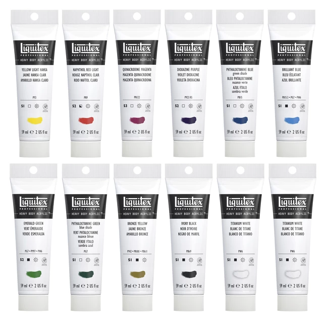 Hot Sale ๐ Liquitex Professional Heavy Body Acrylic Paint Set, Assorted Classic Colors, Set Of 12 โ๏ธ 6 Hot Sale ๐ Liquitex Professional Heavy Body Acrylic Paint Set, Assorted Classic Colors, Set Of 12 โ๏ธ - Image 4