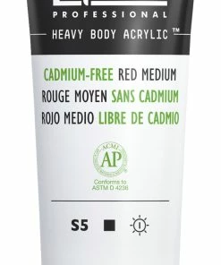 Cheapest ⭐ Liquitex Heavy Body Acrylic Paint, Cadmium-Free Red Medium, 2 Ounce Tube 🎁