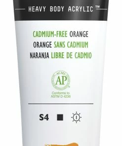 Outlet 🤩 Liquitex Heavy Body Acrylic Paint, Cadmium-Free Orange, 4.65 Ounce Tube 😍