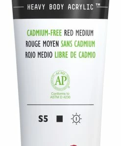 Cheap ⭐ Liquitex Heavy Body Acrylic Paint, Cadmium-Free Red Medium, 4.65 Ounce Tube 🎉