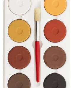 Hot Sale 🛒 Jack Richeson Large Tempera Cakes With Tray, Assorted Multicultural Colors, Set Of 8 👏