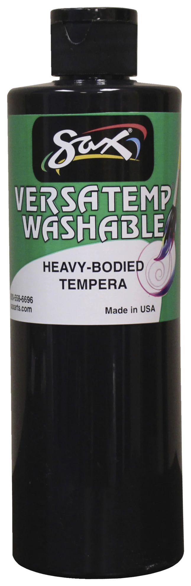 Discount π Sax Washable Versatemp Heavy Bodied Tempera Paint, Black, Pint π 3 Discount π Sax Washable Versatemp Heavy Bodied Tempera Paint, Black, Pint π