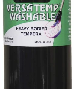 Deals 🤩 Sax Washable Versatemp Heavy Bodied Tempera Paint, Black, Quart 🌟