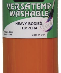 Flash Sale π Sax Washable Versatemp Heavy Bodied Tempera Paint, Orange, Quart π
