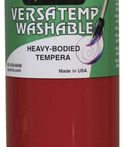 New 🔥 Sax Versatemp Washable Heavy Bodied Tempera Paint, Primary Red, Quart 😀