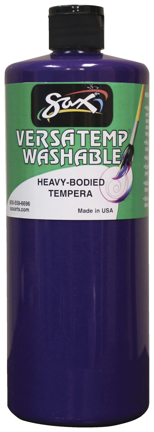 New β€οΈ Sax Washable Versatemp Heavy Bodied Tempera Paint, Violet, Quart π 3 New β€οΈ Sax Washable Versatemp Heavy Bodied Tempera Paint, Violet, Quart π