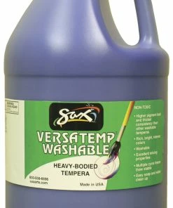 Promo π€© Sax Washable Versatemp Heavy Bodied Tempera Paint, Primary Blue, Gallon β