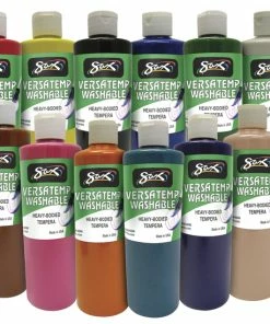 Hot Sale β€οΈ Sax Washable Versatemp Heavy Bodied Tempera Paints, Assorted Colors, Set Of 12 Pints π₯°