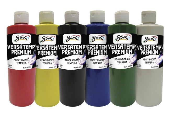 Buy ๐ Sax Versatemp Premium Heavy-Bodied Tempera Paints, Assorted Colors, Pints, Set Of 6 ๐ 3 Buy ๐ Sax Versatemp Premium Heavy-Bodied Tempera Paints, Assorted Colors, Pints, Set Of 6 ๐