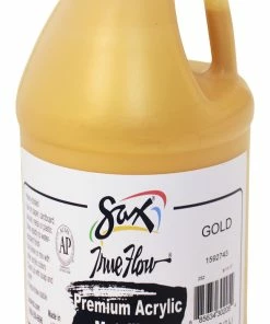 Outlet 👍 Sax Versatemp Premium Heavy-Bodied Acrylic, Half Gallon, Metallic Gold 😉