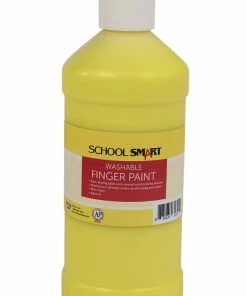 Coupon ❤️ School Smart Washable Finger Paint, Yellow, 1 Pint ❤️