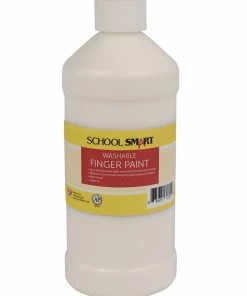 Best Sale 😉 School Smart Washable Finger Paint, White, 1 Pint 🎁