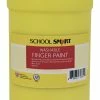 Outlet 😀 School Smart Washable Finger Paint, Yellow, 1 Quart 🛒