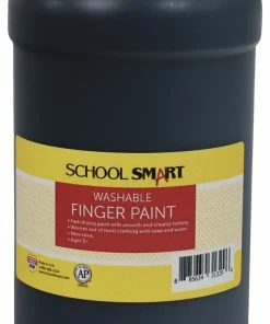 Discount 🔥 School Smart Washable Finger Paint, Black, 1 Quart 🧨