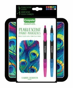 Brand new 🔔 Crayola Signature Pearlescent Paint Markers, Assorted Colors, Set Of 10 🥰