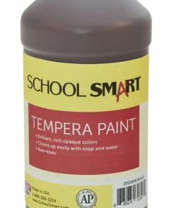 Outlet 🎁 School Smart Tempera Paint, Pint, Brown 😍