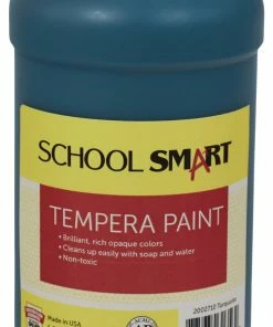 New 😉 School Smart Tempera Paint, Quart, Turquoise 🎉