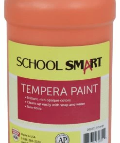 Hot Sale π School Smart Tempera Paint, Quart, Orange β