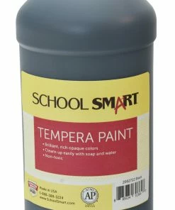 Best Sale 🔔 School Smart Tempera Paint, Quart, Black 🔔