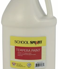 Deals 🤩 School Smart Tempera Paint, Gallon, White 💯