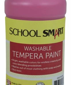Budget π School Smart Washable Tempera Paint, Pint, Pink β