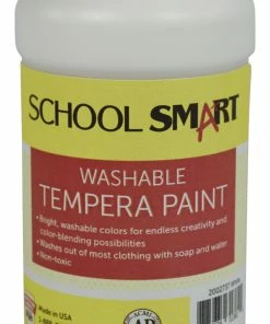 Hot Sale 🔥 School Smart Washable Tempera Paint, Pint, White 🎉