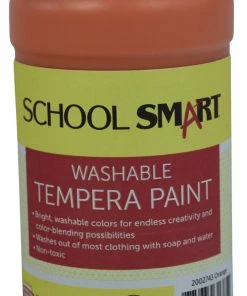 Outlet 🔥 School Smart Washable Tempera Paint, Pint, Orange 👍