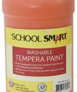 Cheapest 🎁 School Smart Washable Tempera Paint, Quart, Orange 🧨