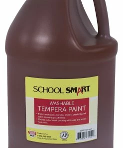 Brand new ❤️ School Smart Washable Tempera Paint, Gallon, Brown 🧨