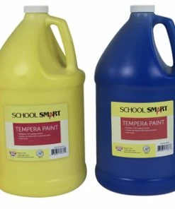 Buy 🌟 School Smart Tempera Paint Set, Assorted Colors, Gallon Set Of 4 🧨