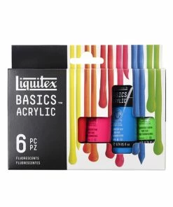 Brand new 🔥 Liquitex BASICS Acrylic Paint, Assorted Fluorescents, 22 Milliliters, Set Of 6 🛒