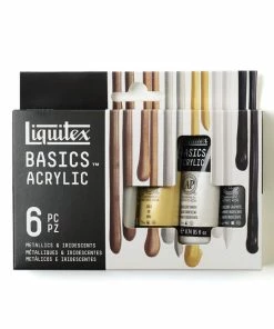 Best deal π Liquitex BASICS Acrylic Paint, Iridescent Metallics, 22 Milliliters, Set Of 6 π€©