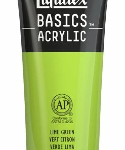 New 🌟 Liquitex BASICS Acrylic Paint, 4 Ounces, Lime Green 🎁