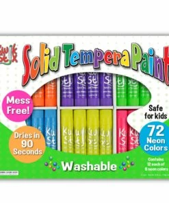 Brand new 😍 Pencil Grip Kwik Stix Solid Tempera Paints, Original Size, Neon Colors, Set Of 72 🎉