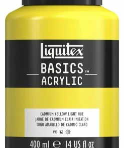 New 🔥 Liquitex BASICS Acrylic Paint, 14 Ounce Jar, Cadmium Yellow Light Hue 👏