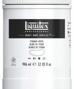 Promo π Liquitex Heavy Body Acrylic Paint, Quart Jar, Titanium White π