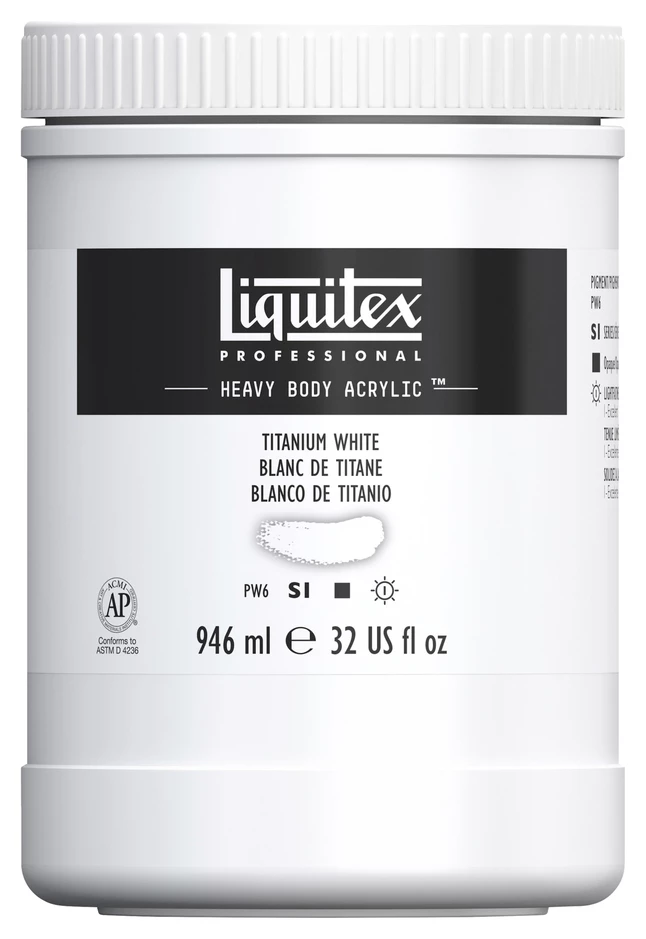 Promo π Liquitex Heavy Body Acrylic Paint, Quart Jar, Titanium White π 3 Promo π Liquitex Heavy Body Acrylic Paint, Quart Jar, Titanium White π