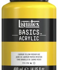 Buy π Liquitex BASICS Acrylic Paint, 14 Ounce Jar, Cadmium Yellow Medium Hue π