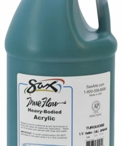 Buy π Sax True Flow Heavy Body Acrylic Paint, Half Gallon, Turquoise π