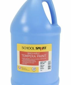 Wholesale 😍 School Smart Washable Tempera Paint, Gallon, Light Blue 😉