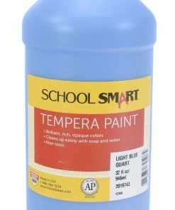 Best Sale 💯 School Smart Tempera Paint, Quart, Light Blue ✨