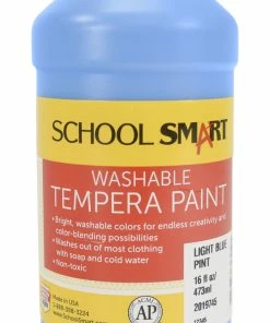 Best Pirce ✨ School Smart Washable Tempera Paint, Pint, Light Blue ⭐