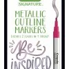 Outlet 🔥 Crayola Signature Outline Paint Markers, Assorted Metallic Colors, Set Of 6 ⌛ -Crayola - shop 2020057 ecommfullsize